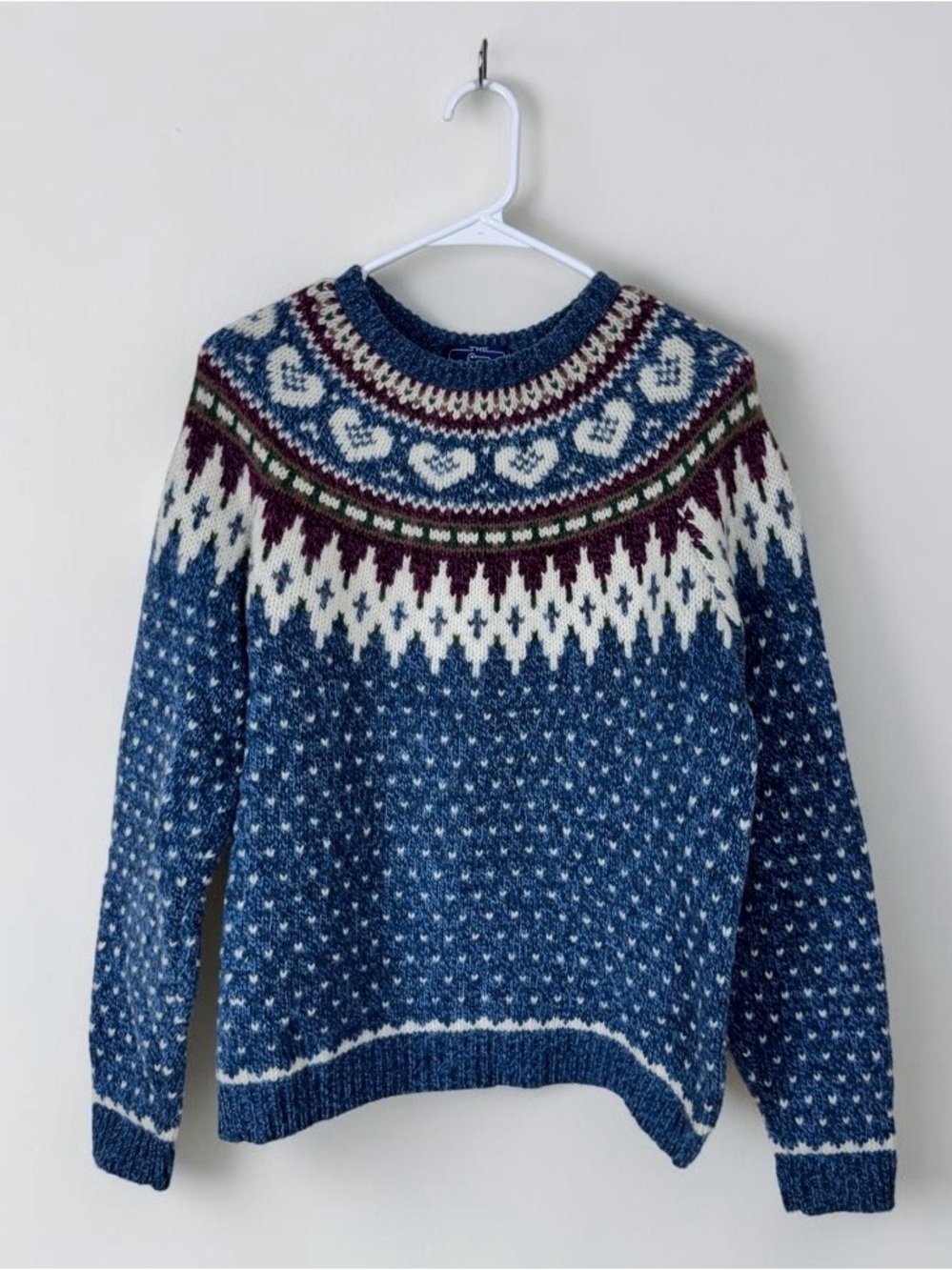 Vintage Woolrich Womens Wool Birds Eye Nordic Sweater XL Chunky Fair Isle 90s